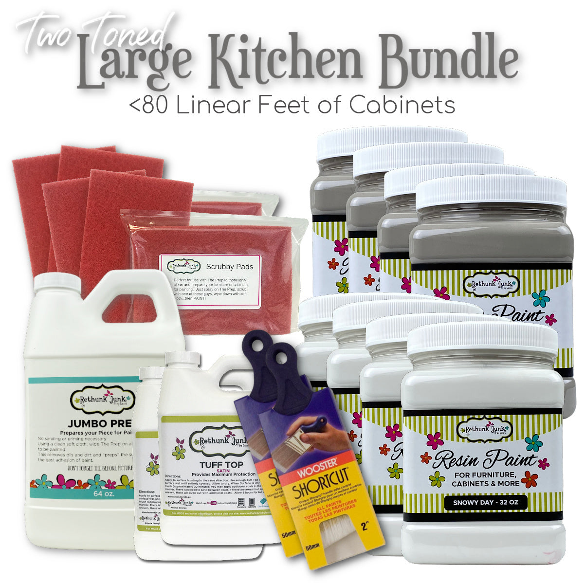 Large Two-Toned Kitchen Bundle