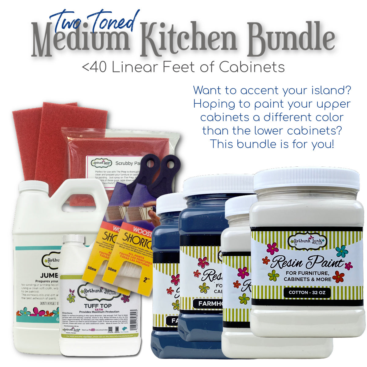 Medium Two-Toned Kitchen Bundle