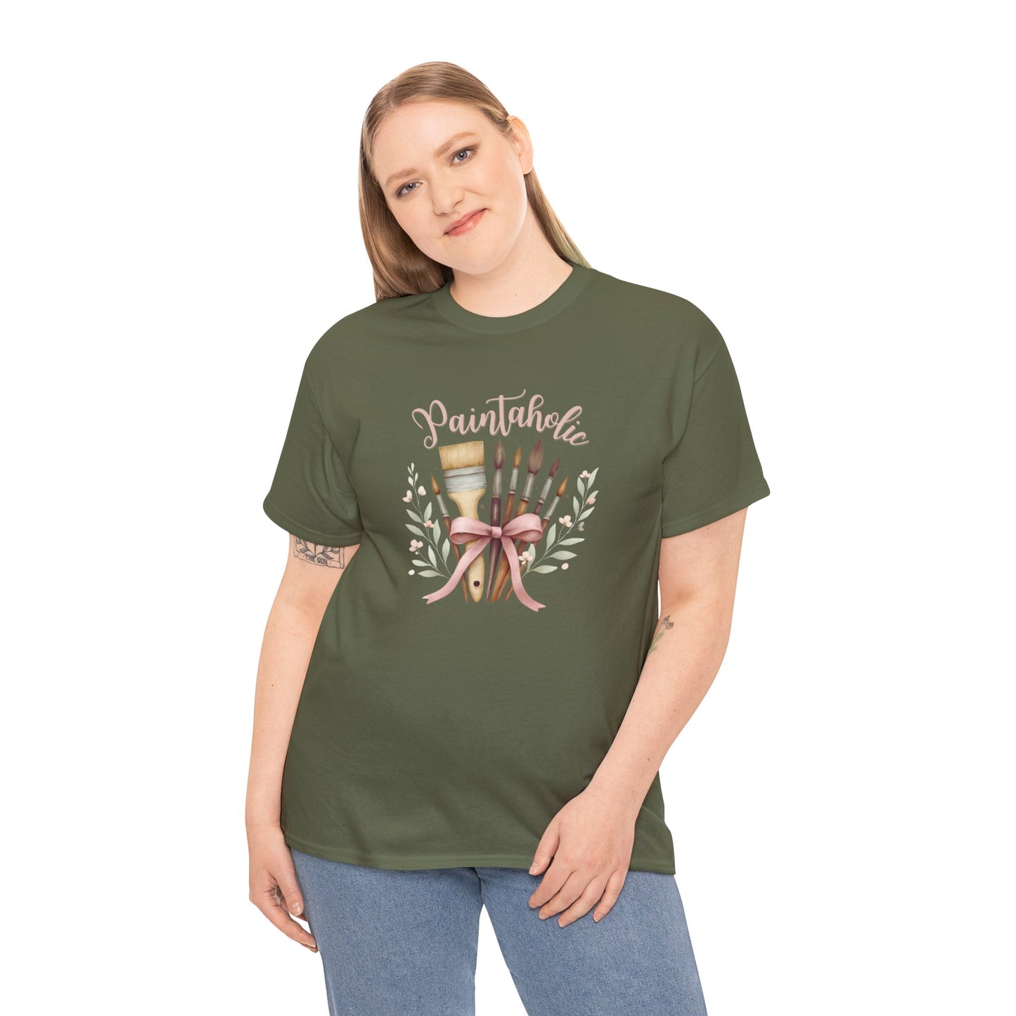 Paintaholic Paint Brush Bouquet Cotton T-Shirt