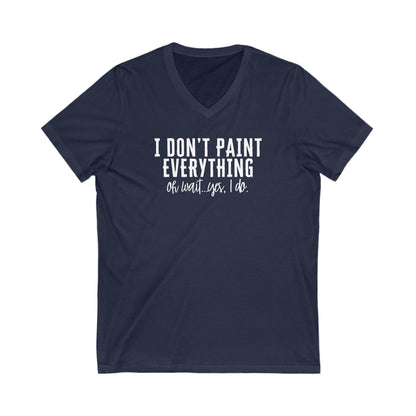 Paint Everything Short Sleeve V-Neck Tee