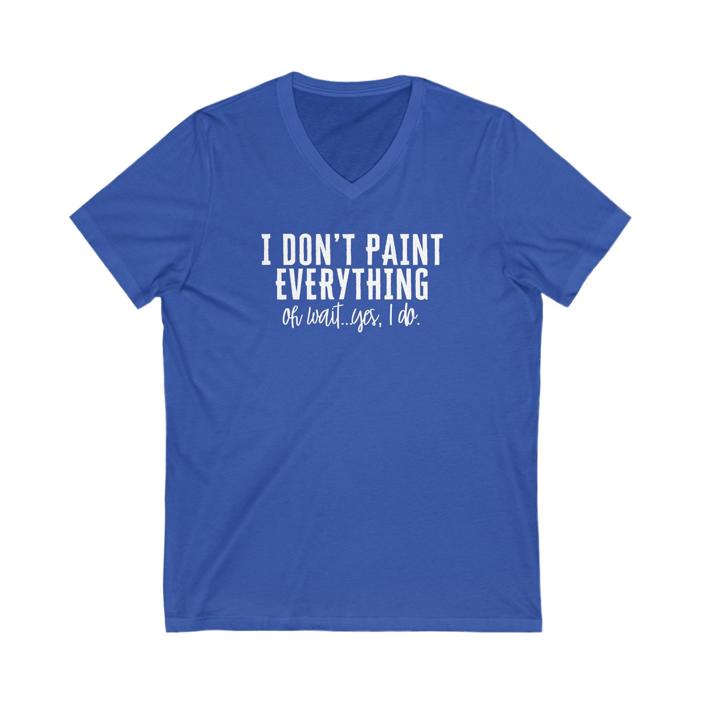 Paint Everything Short Sleeve V-Neck Tee
