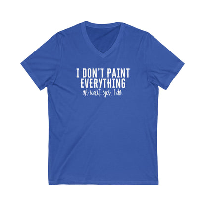 Paint Everything Short Sleeve V-Neck Tee