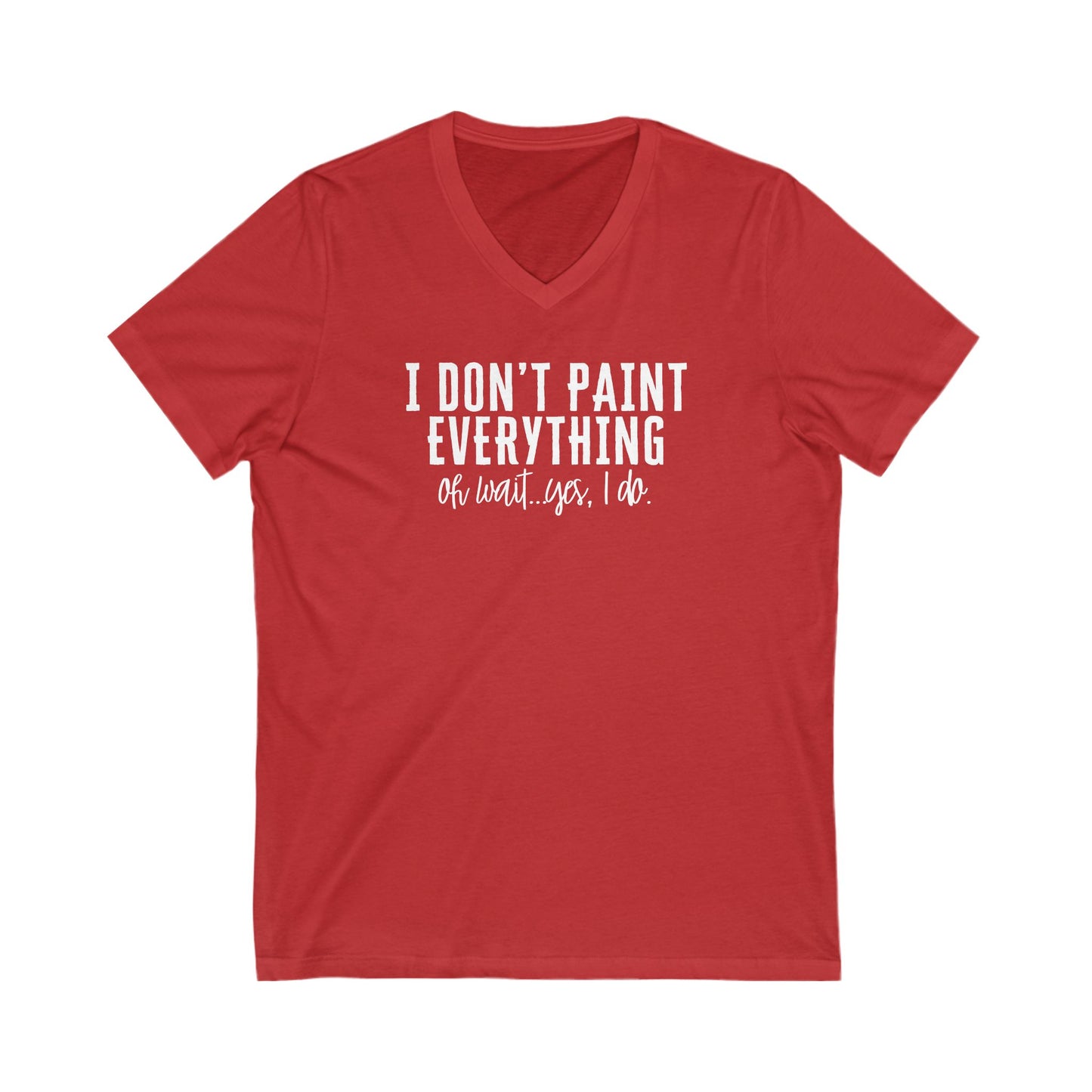 Paint Everything Short Sleeve V-Neck Tee
