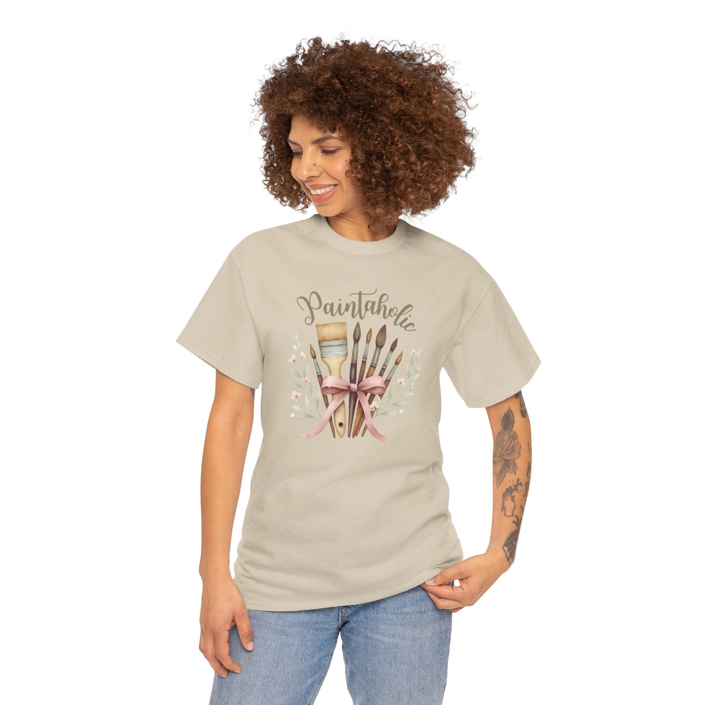 Paintaholic Paint Brush Bouquet Cotton T-Shirt