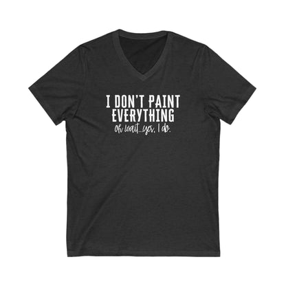 Paint Everything Short Sleeve V-Neck Tee