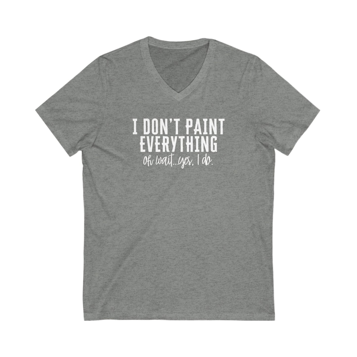 Paint Everything Short Sleeve V-Neck Tee