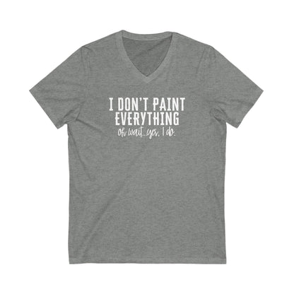 Paint Everything Short Sleeve V-Neck Tee