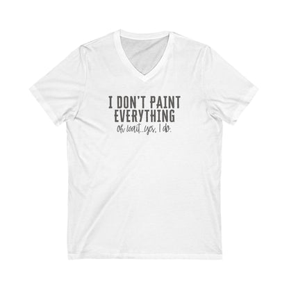 Paint Everything Short Sleeve V-Neck Tee