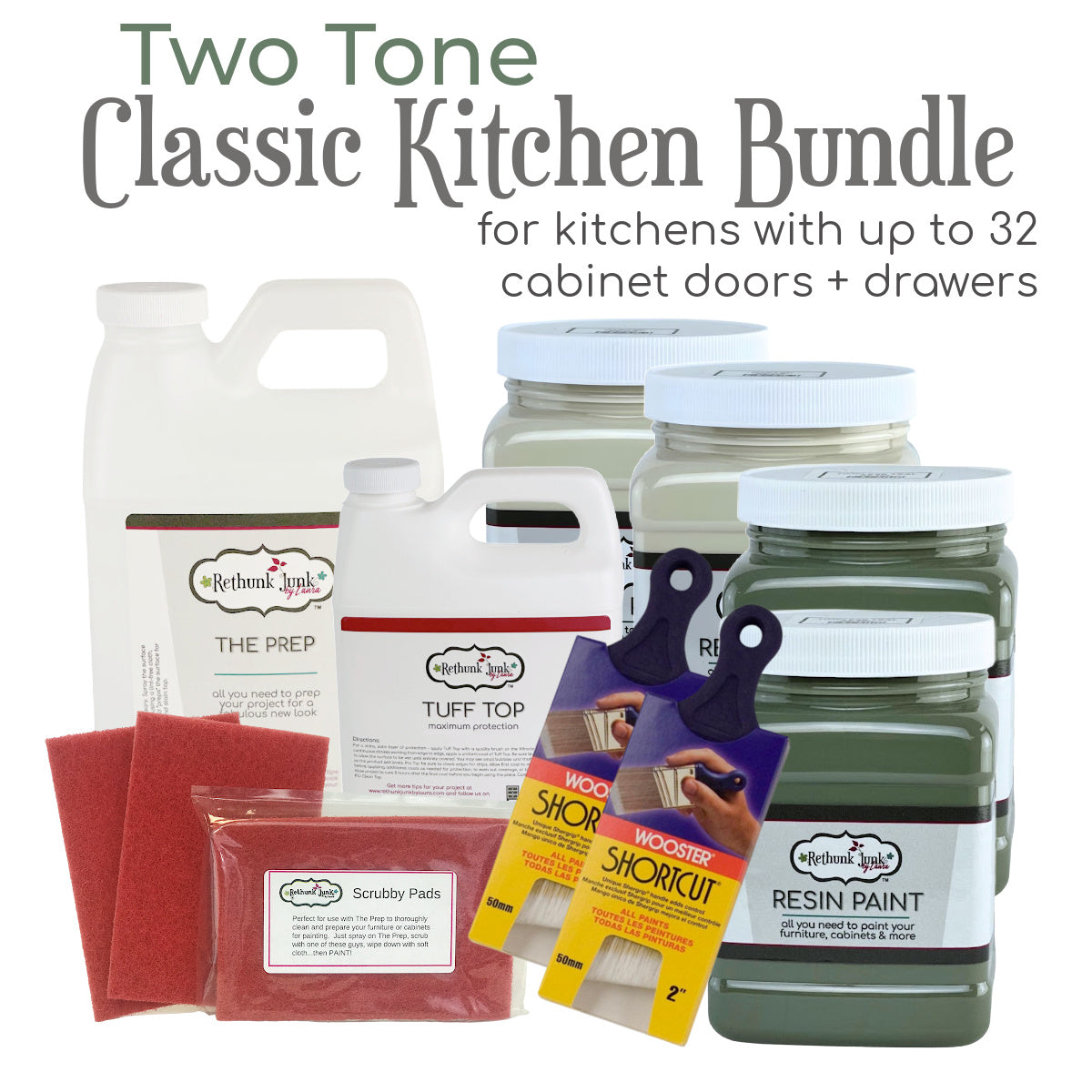 Two-Tone Classic Kitchen Bundle (Up to 32 Doors & Drawers)
