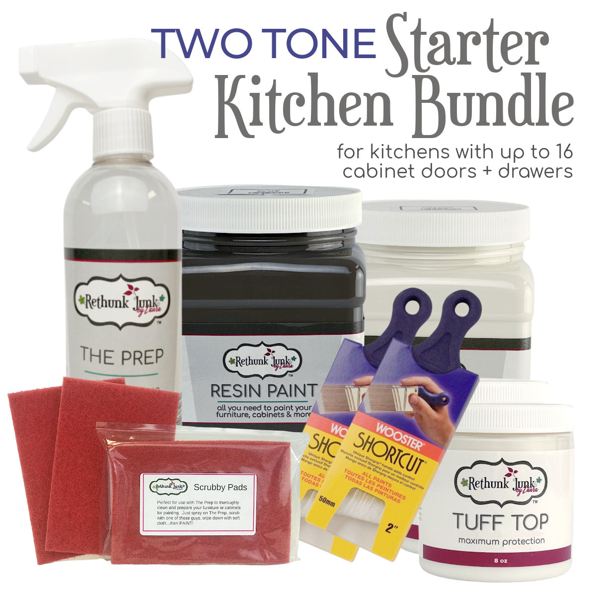 Two-Tone Starter Kitchen Bundle (Up to 16 Doors + Drawers)