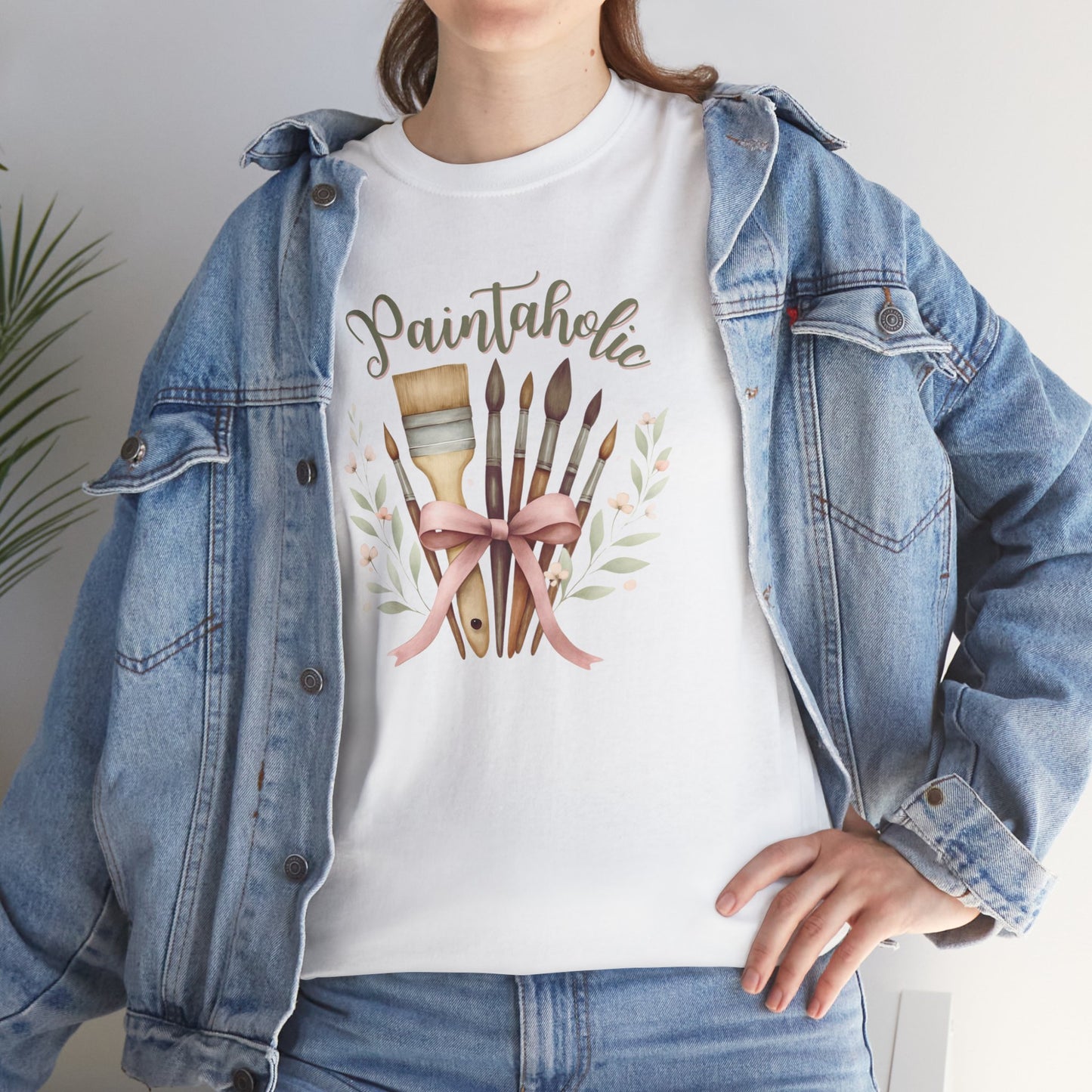 Paintaholic Paint Brush Bouquet Cotton T-Shirt