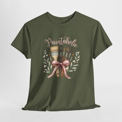 Paintaholic Paint Brush Bouquet Cotton T-Shirt