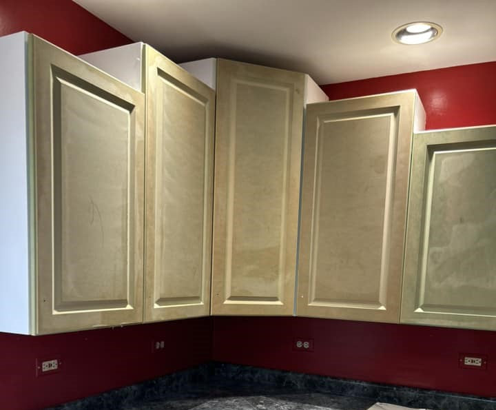 How to Fix Peeling Thermofoil on Your Cabinets Rethunk Junk by Laura