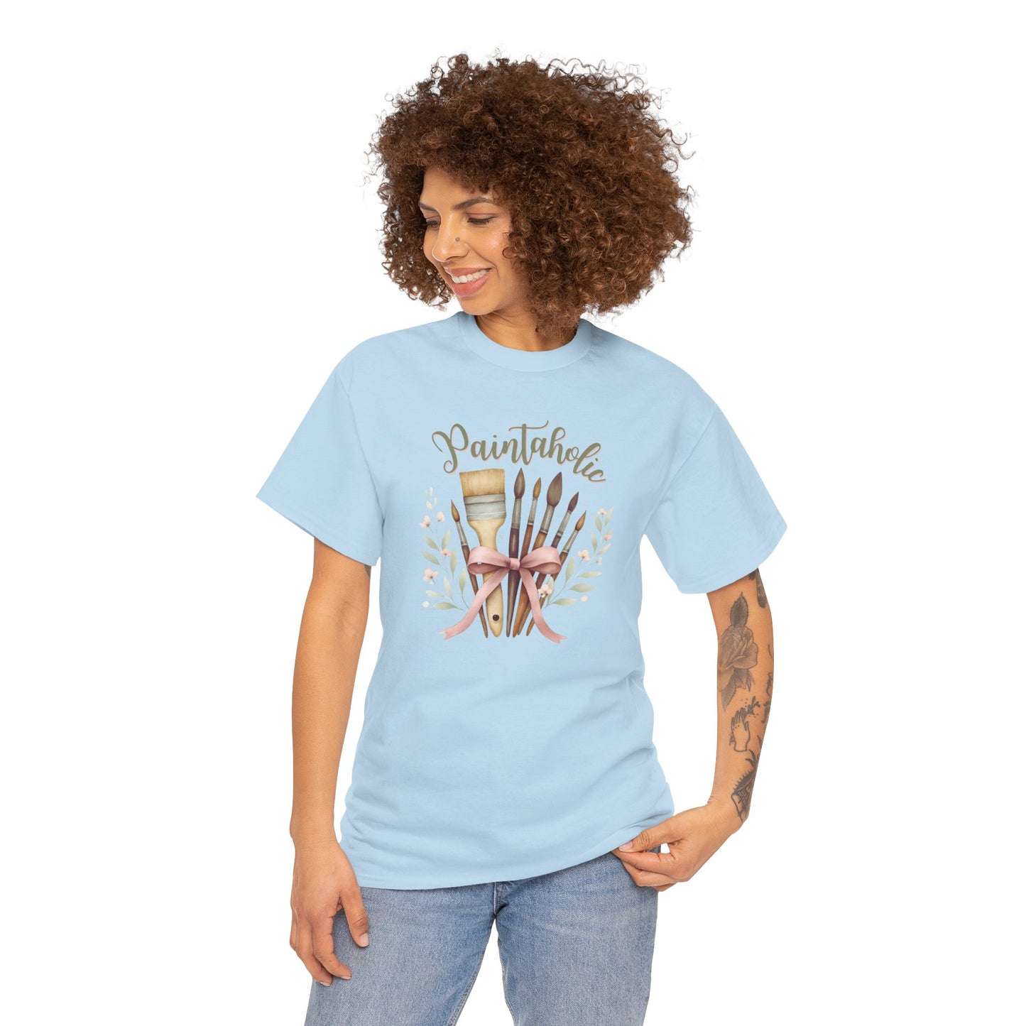 Paintaholic Paint Brush Bouquet Cotton T-Shirt