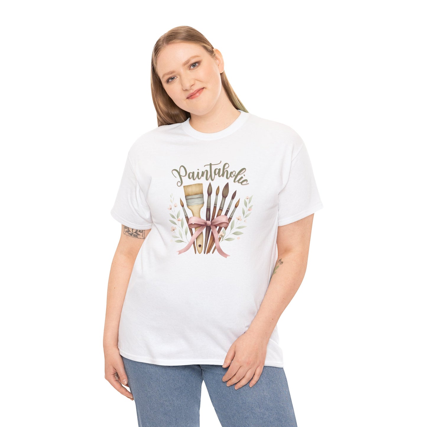 Paintaholic Paint Brush Bouquet Cotton T-Shirt