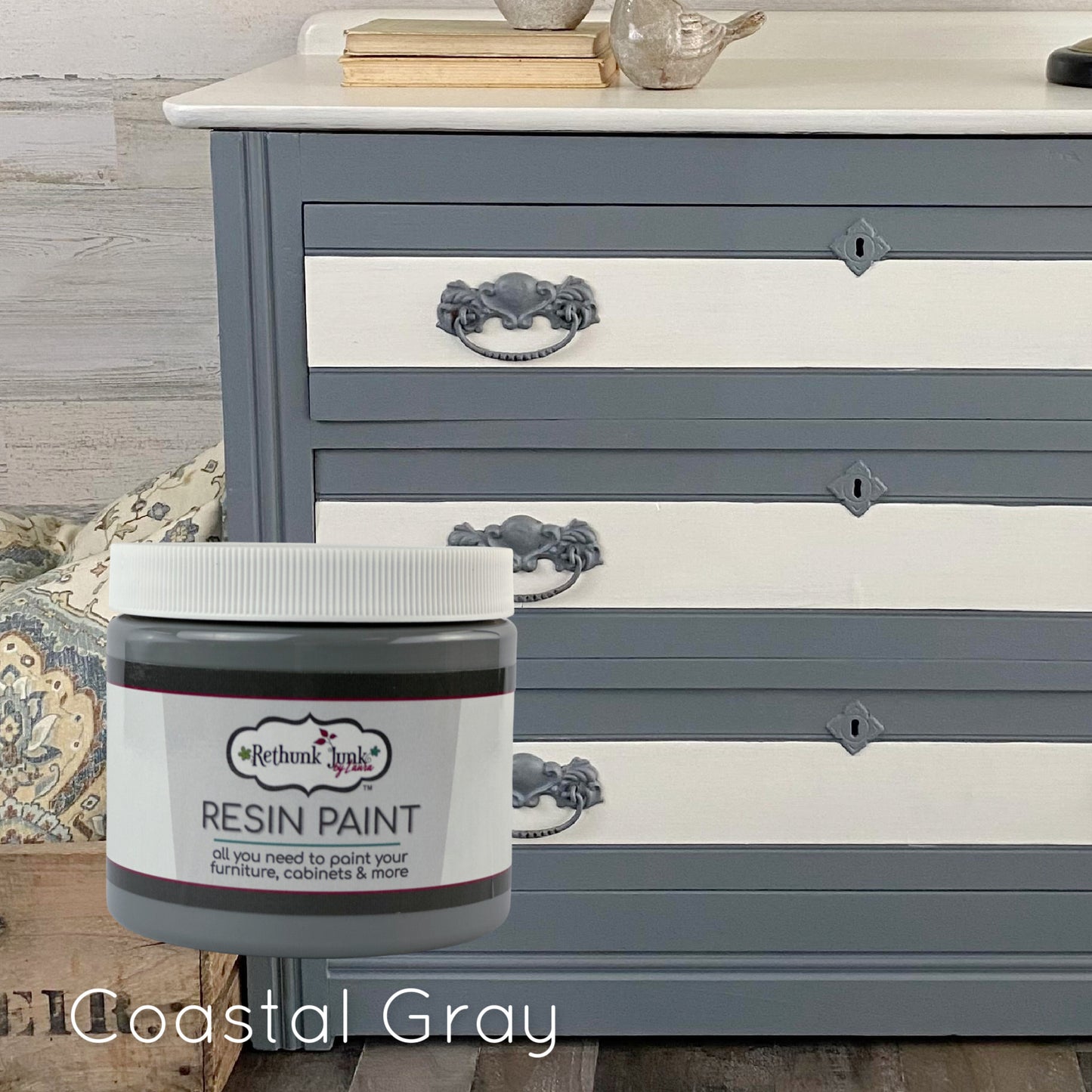 Rethunk Junk All-In-One Resin Paint for Furniture and Cabinets