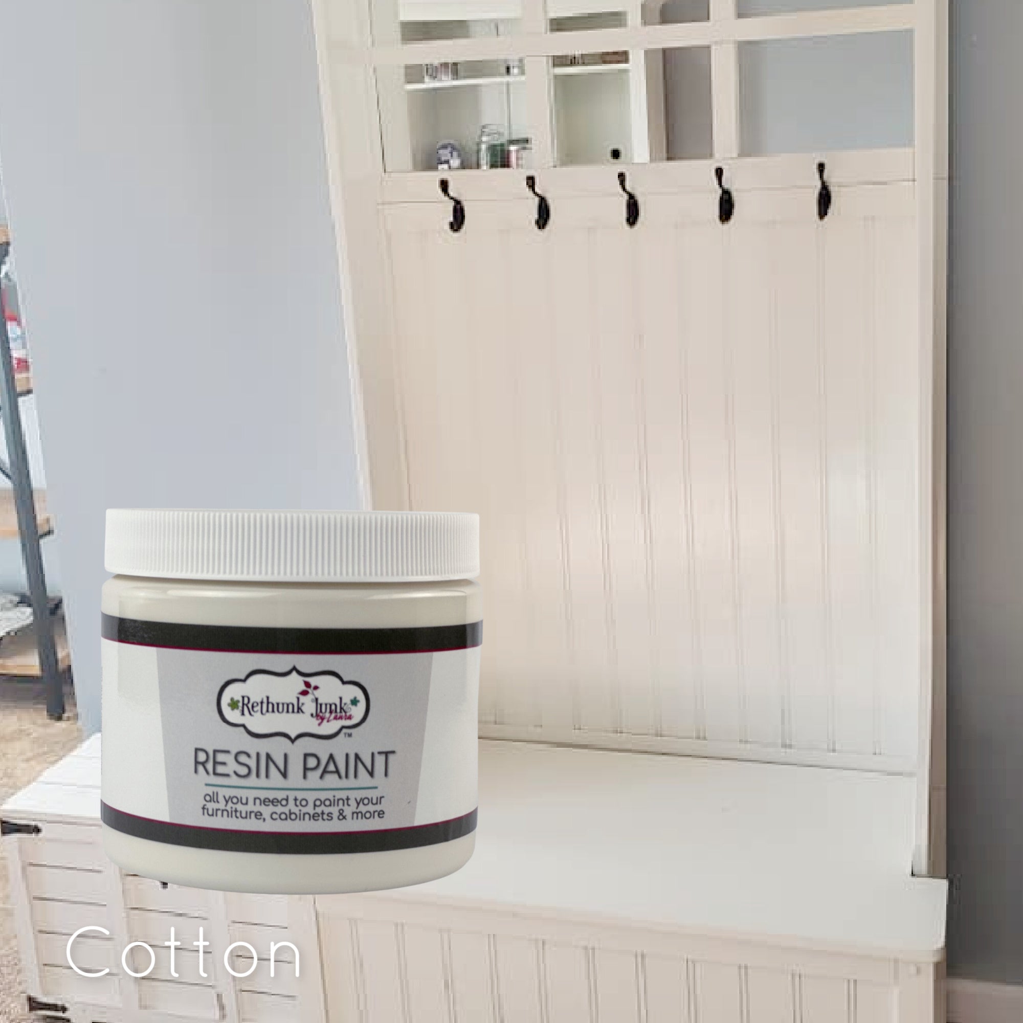 Rethunk Junk by Laura Resin Paint Cotton Rethunk Junk Paint Co