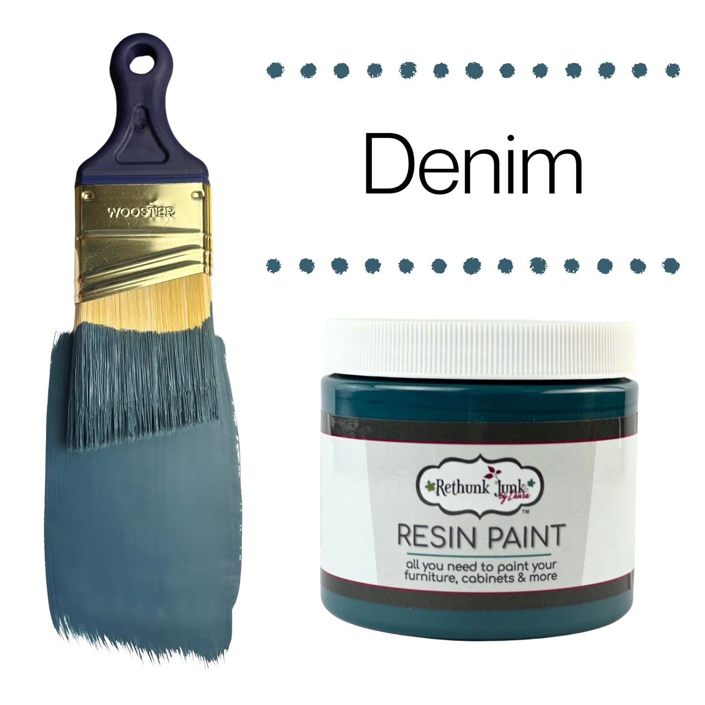 Denim Blue Furniture and Cabinet Paint