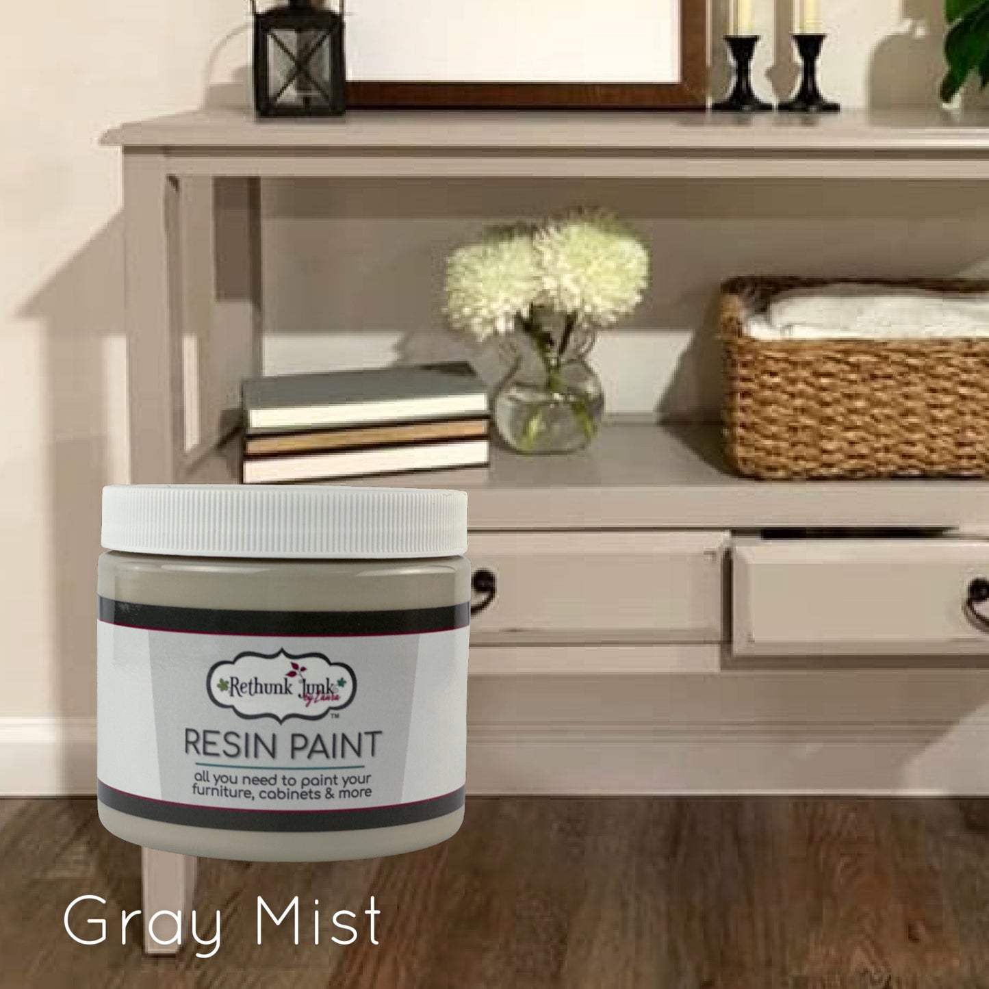 Rethunk Junk All-In-One Resin Paint for Furniture and Cabinets