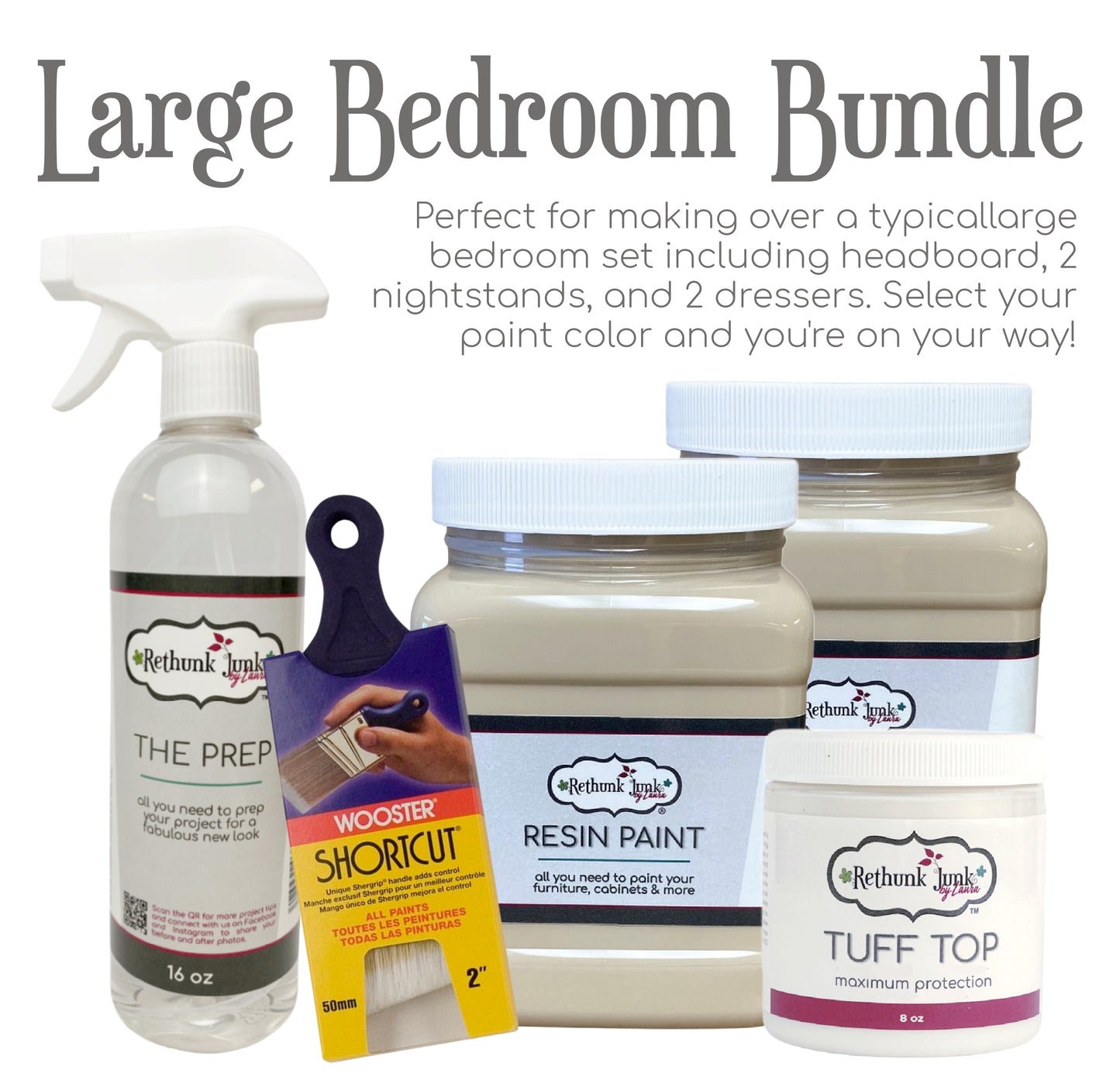 Large Bedroom Bundle | DIY Furniture Paint Kit