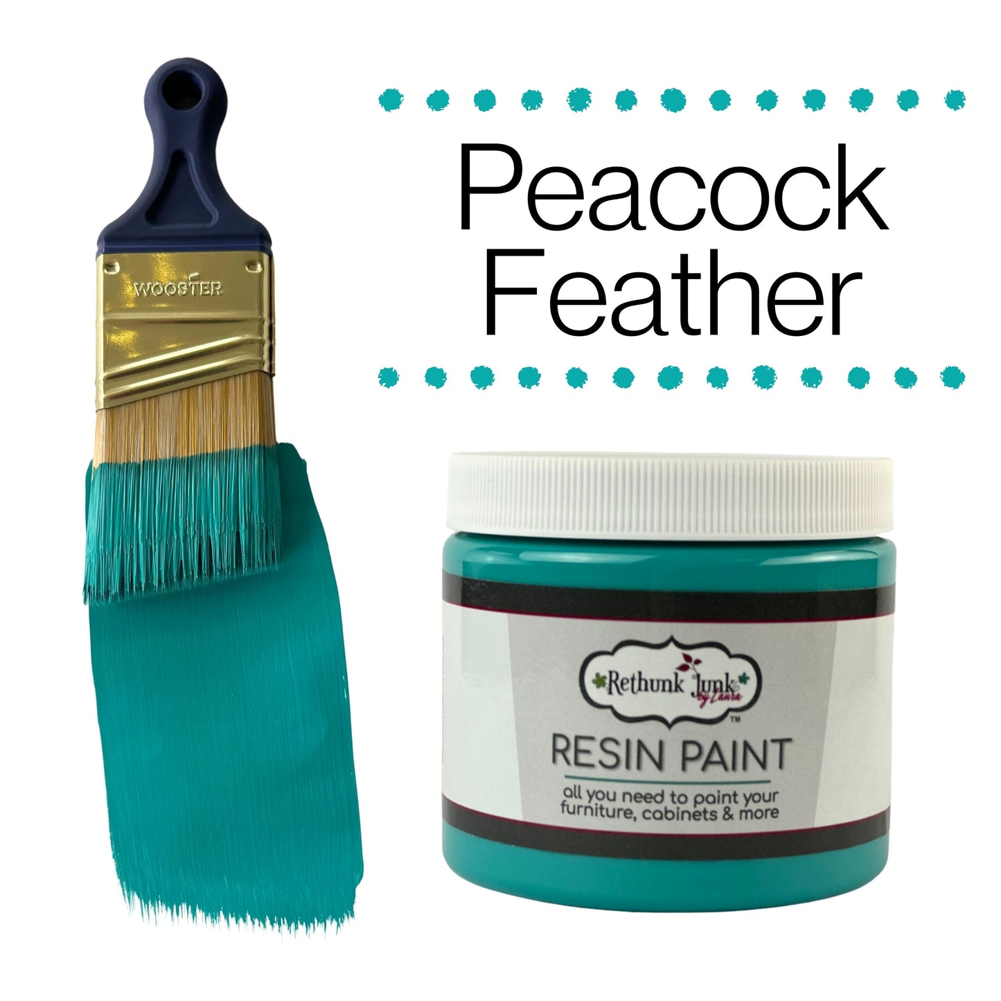 Peacock Feather Furniture and Cabinet Paint