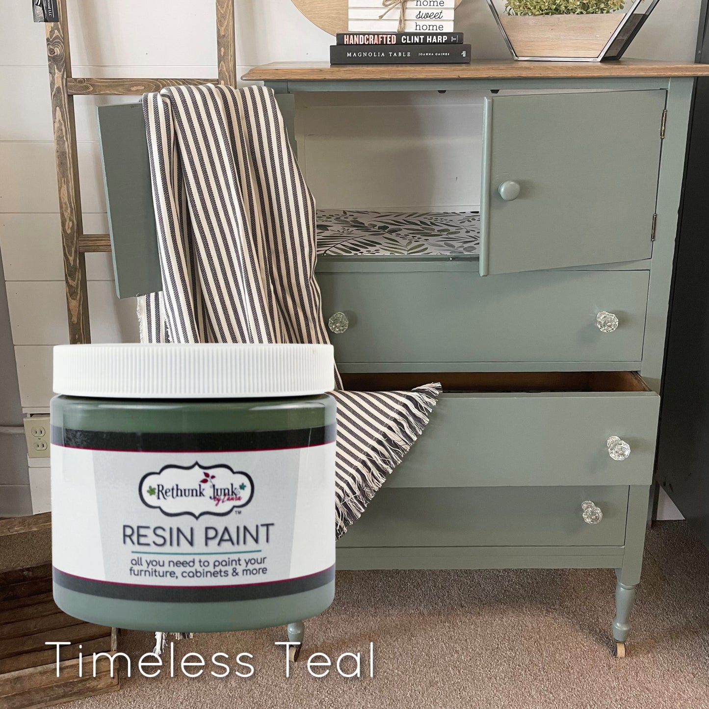 Rethunk Junk All-In-One Resin Paint for Furniture and Cabinets